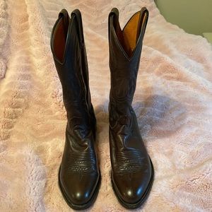 Brown Lucchese boots